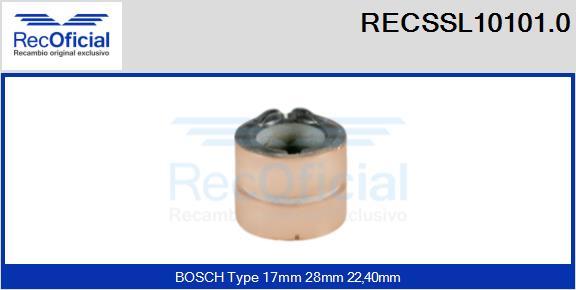 RECOFICIAL RECSSL10101.0 - Kolektora gredzens, Ģenerators adetalas.lv