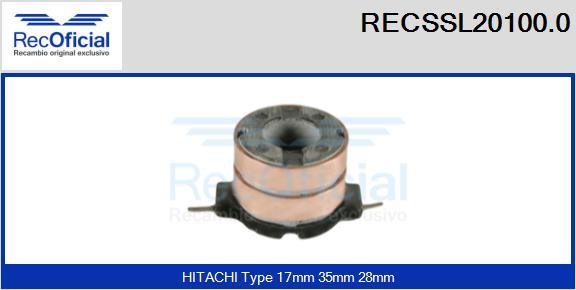RECOFICIAL RECSSL20100.0 - Kolektora gredzens, Ģenerators adetalas.lv