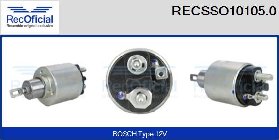 RECOFICIAL RECSSO10105.0 - Ievilcējrelejs, Starteris adetalas.lv