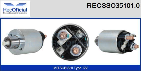 RECOFICIAL RECSSO35101.0 - Ievilcējrelejs, Starteris adetalas.lv