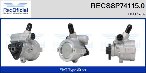 RECOFICIAL RECSSP74115.0 - Hidrosūknis, Stūres iekārta adetalas.lv