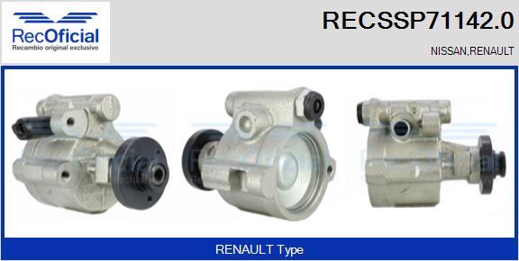 RECOFICIAL RECSSP71142.0 - Hidrosūknis, Stūres iekārta adetalas.lv