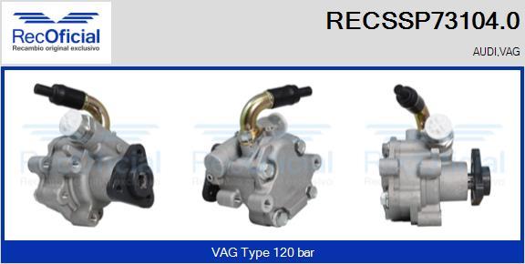 RECOFICIAL RECSSP73104.0 - Hidrosūknis, Stūres iekārta adetalas.lv