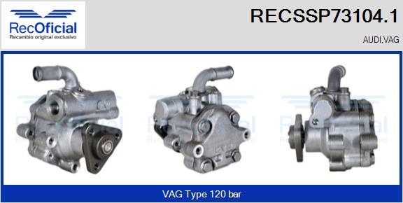 RECOFICIAL RECSSP73104.1 - Hidrosūknis, Stūres iekārta adetalas.lv