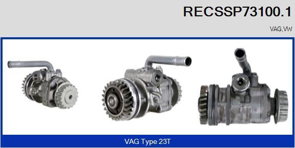 RECOFICIAL RECSSP73100.1 - Hidrosūknis, Stūres iekārta adetalas.lv