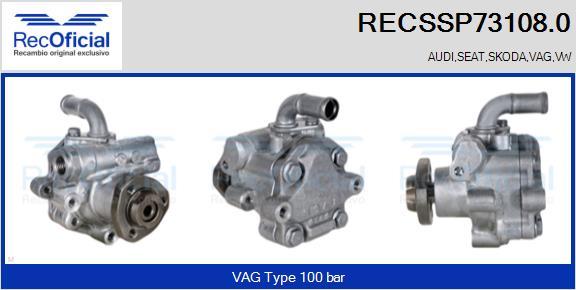 RECOFICIAL RECSSP73108.0 - Hidrosūknis, Stūres iekārta adetalas.lv