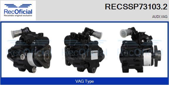 RECOFICIAL RECSSP73103.2 - Hidrosūknis, Stūres iekārta adetalas.lv