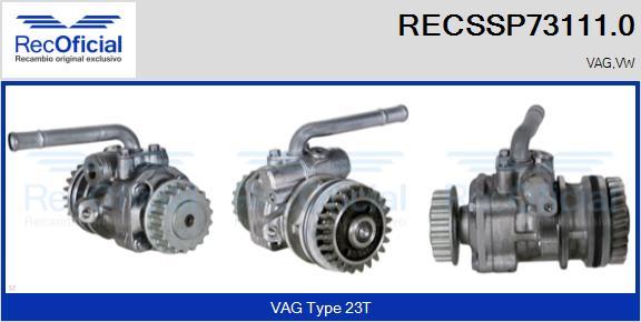 RECOFICIAL RECSSP73111.0 - Hidrosūknis, Stūres iekārta adetalas.lv