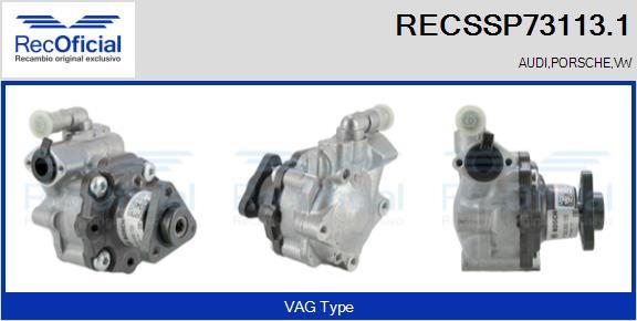 RECOFICIAL RECSSP73113.1 - Hidrosūknis, Stūres iekārta adetalas.lv