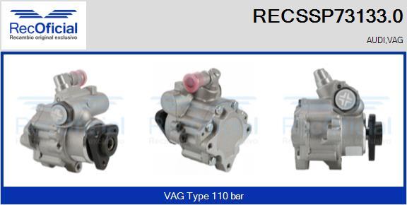 RECOFICIAL RECSSP73133.0 - Hidrosūknis, Stūres iekārta adetalas.lv