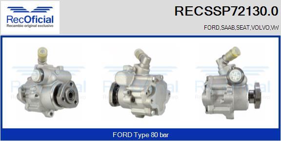 RECOFICIAL RECSSP72130.0 - Hidrosūknis, Stūres iekārta adetalas.lv