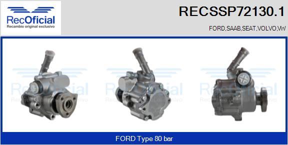 RECOFICIAL RECSSP72130.1 - Hidrosūknis, Stūres iekārta adetalas.lv