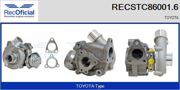 RECOFICIAL RECSTC86001.6 - Kompresors, Turbopūte adetalas.lv