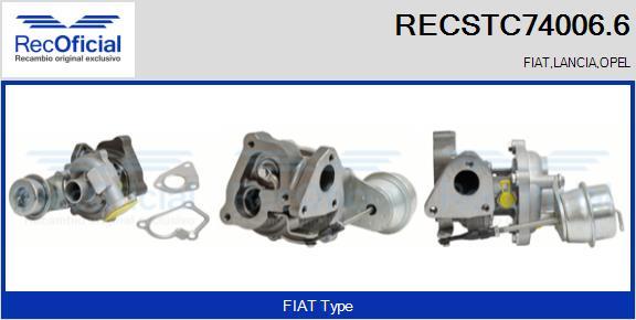 RECOFICIAL RECSTC74006.6 - Kompresors, Turbopūte adetalas.lv