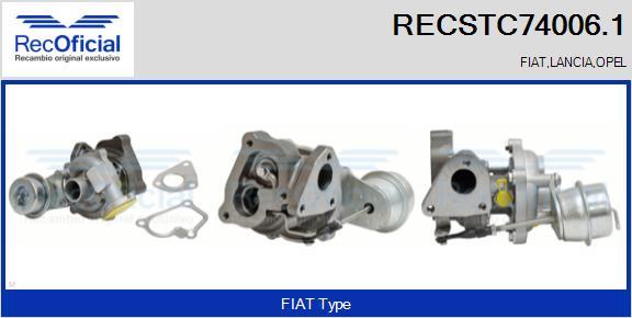 RECOFICIAL RECSTC74006.1 - Kompresors, Turbopūte adetalas.lv