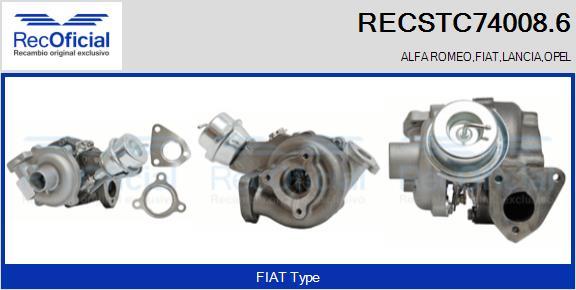 RECOFICIAL RECSTC74008.6 - Kompresors, Turbopūte adetalas.lv