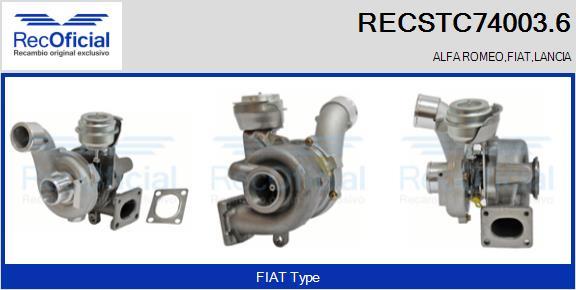 RECOFICIAL RECSTC74003.6 - Kompresors, Turbopūte adetalas.lv