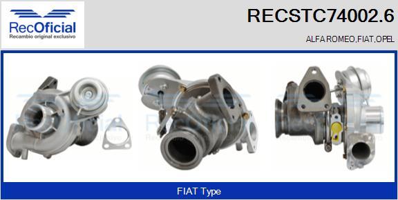 RECOFICIAL RECSTC74002.6 - Kompresors, Turbopūte adetalas.lv