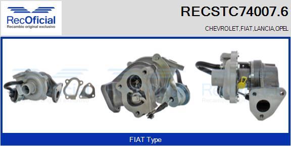 RECOFICIAL RECSTC74007.6 - Kompresors, Turbopūte adetalas.lv