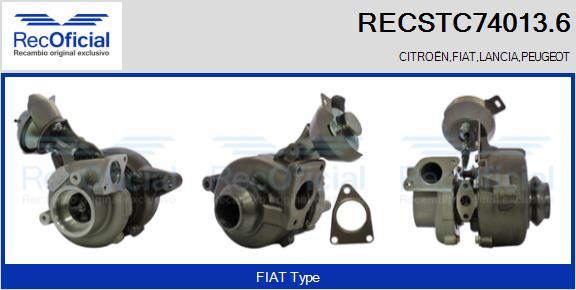 RECOFICIAL RECSTC74013.6 - Kompresors, Turbopūte adetalas.lv