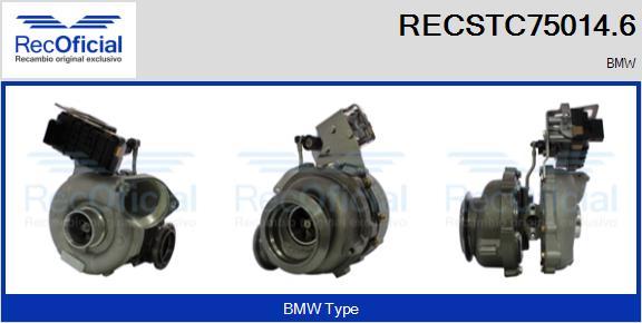 RECOFICIAL RECSTC75014.6 - Kompresors, Turbopūte adetalas.lv