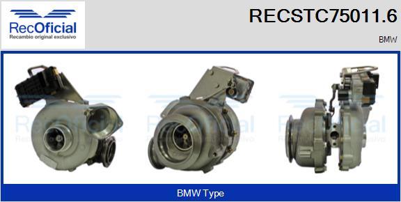 RECOFICIAL RECSTC75011.6 - Kompresors, Turbopūte adetalas.lv