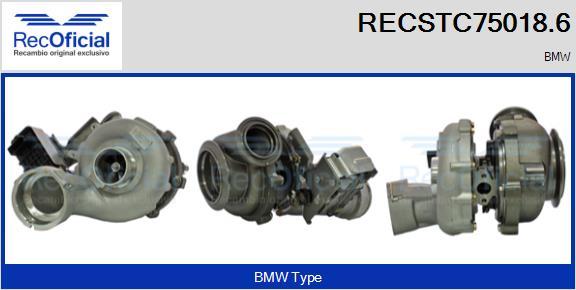 RECOFICIAL RECSTC75018.6 - Kompresors, Turbopūte adetalas.lv