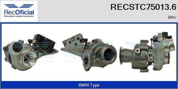 RECOFICIAL RECSTC75013.6 - Kompresors, Turbopūte adetalas.lv