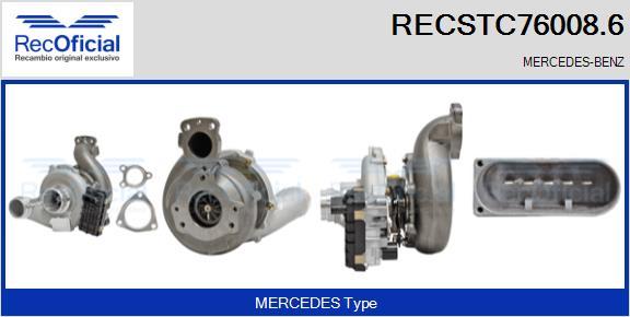 RECOFICIAL RECSTC76008.6 - Kompresors, Turbopūte adetalas.lv