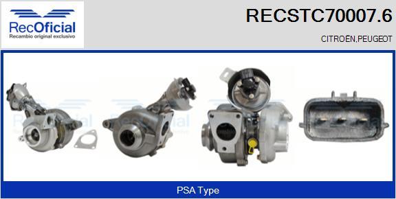 RECOFICIAL RECSTC70007.6 - Kompresors, Turbopūte adetalas.lv