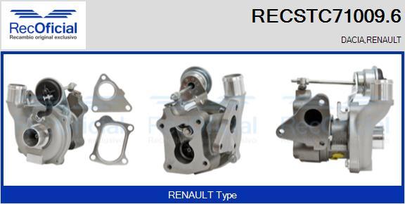 RECOFICIAL RECSTC71009.6 - Kompresors, Turbopūte adetalas.lv