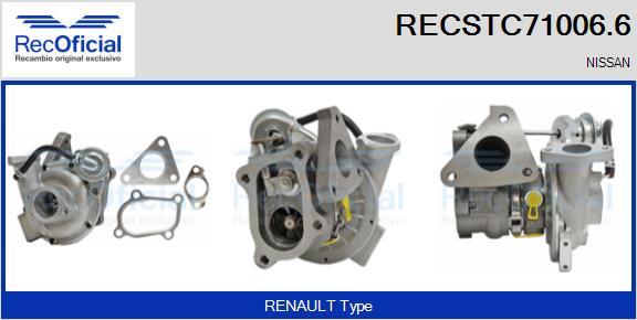 RECOFICIAL RECSTC71006.6 - Kompresors, Turbopūte adetalas.lv