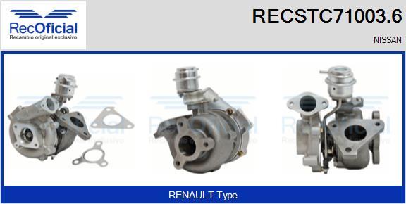 RECOFICIAL RECSTC71003.6 - Kompresors, Turbopūte adetalas.lv