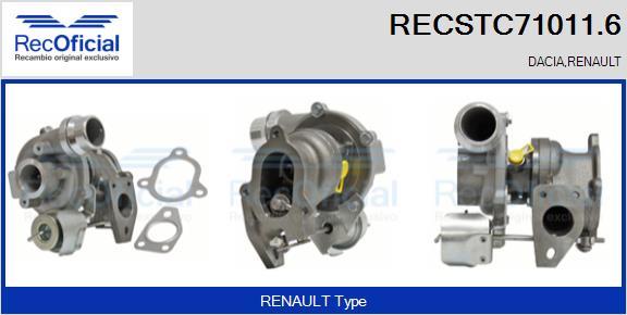 RECOFICIAL RECSTC71011.6 - Kompresors, Turbopūte adetalas.lv