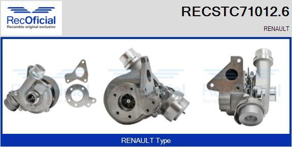 RECOFICIAL RECSTC71012.6 - Kompresors, Turbopūte adetalas.lv