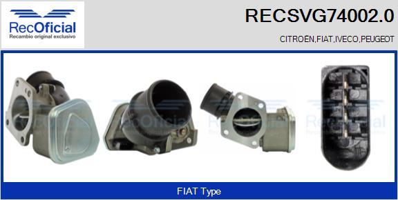 RECOFICIAL RECSVG74002.0 - Izpl. gāzu recirkulācijas vārsts adetalas.lv