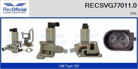 RECOFICIAL RECSVG77011.0 - Izpl. gāzu recirkulācijas vārsts adetalas.lv