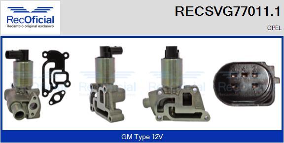 RECOFICIAL RECSVG77011.1 - Izpl. gāzu recirkulācijas vārsts adetalas.lv