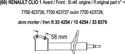 Record France 104254 - Amortizators adetalas.lv