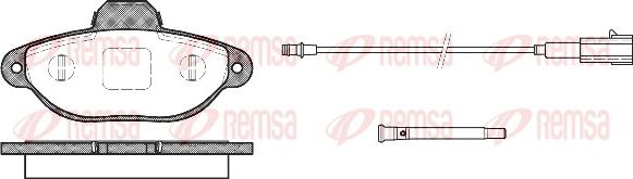 Remsa 0414.21 - Bremžu uzliku kompl., Disku bremzes adetalas.lv