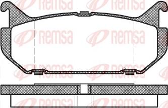 Remsa 0416.00 - Bremžu uzliku kompl., Disku bremzes adetalas.lv