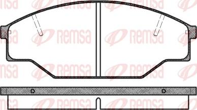 Remsa 0412.00 - Bremžu uzliku kompl., Disku bremzes adetalas.lv