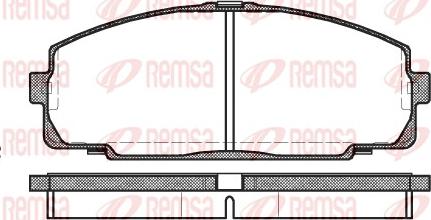 Remsa 0421.00 - Bremžu uzliku kompl., Disku bremzes adetalas.lv