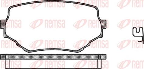 Remsa 0594.02 - Bremžu uzliku kompl., Disku bremzes adetalas.lv