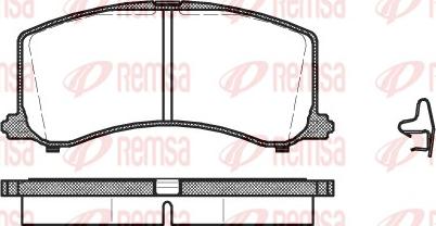 Remsa 0595.02 - Bremžu uzliku kompl., Disku bremzes adetalas.lv