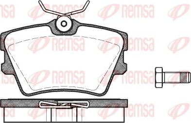 Remsa 0591.00 - Bremžu uzliku kompl., Disku bremzes adetalas.lv