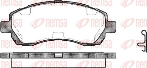 Remsa 0647.02 - Bremžu uzliku kompl., Disku bremzes adetalas.lv