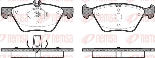 Remsa 0601.00 - Bremžu uzliku kompl., Disku bremzes adetalas.lv