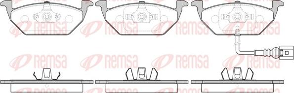 Remsa 0633.41 - Bremžu uzliku kompl., Disku bremzes adetalas.lv