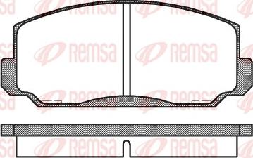 Remsa 0098.00 - Bremžu uzliku kompl., Disku bremzes adetalas.lv